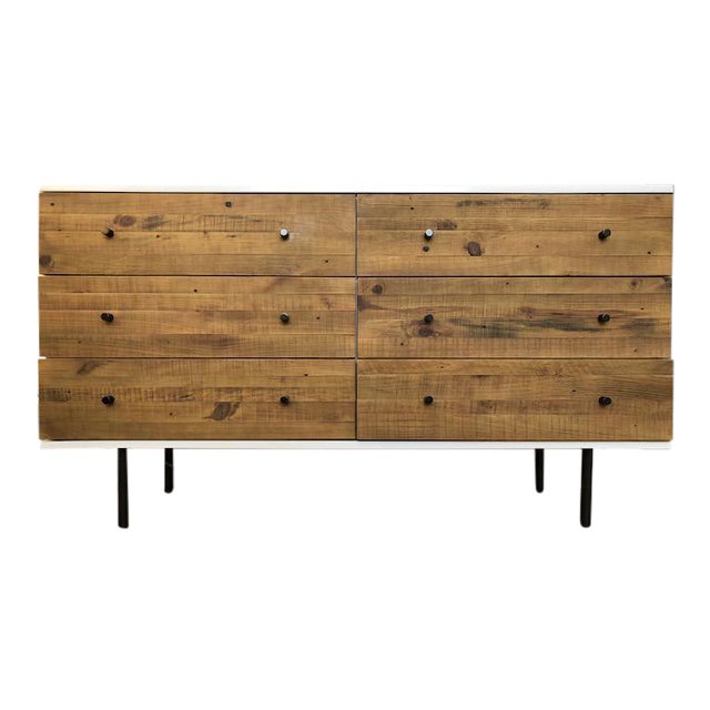 West Elm Reclaimed Wood Lacquer 6 Drawer Dresser