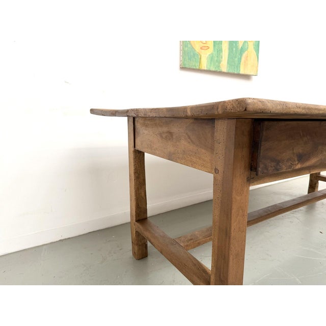 French Farmhouse Table in Walnut, 1920 For Sale - Image 10 of 18