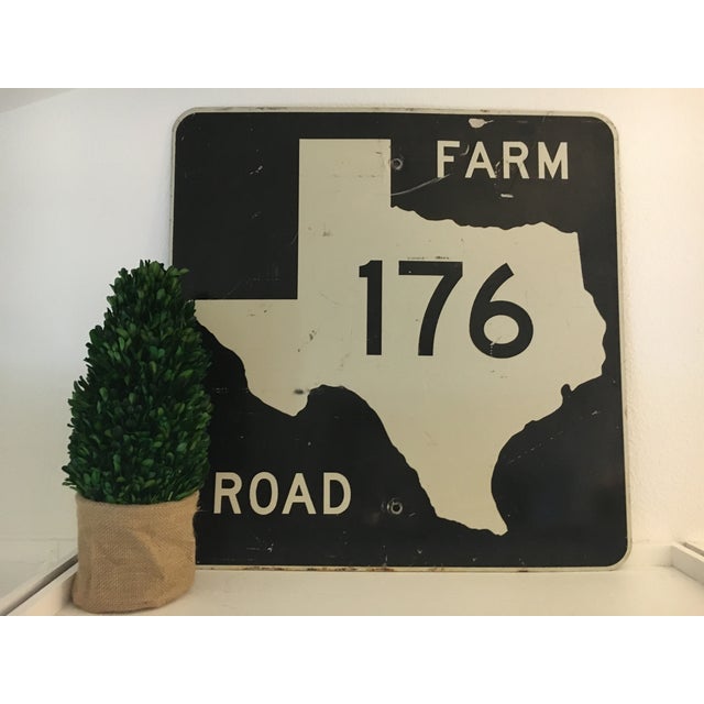 Vintage Texas Farm Road Sign Chairish