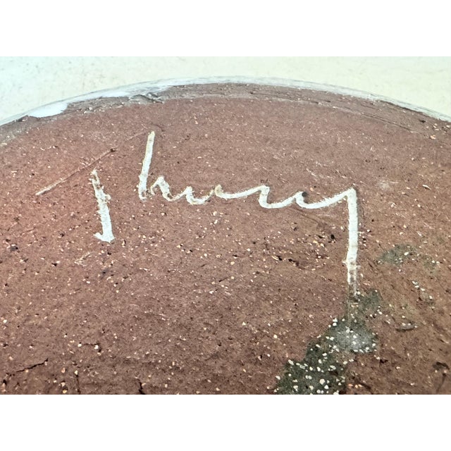 Mid-Century French Decorative Ceramic Dish attributed to Albert Thiry, 1960s For Sale - Image 10 of 14