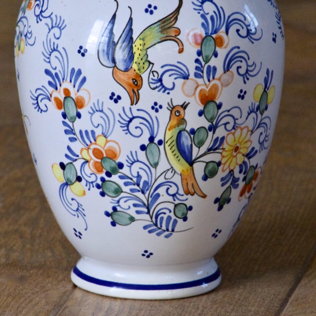 Large Covered Vase in Handcrafted Moustiers Earthenware, 1950 For Sale - Image 6 of 8