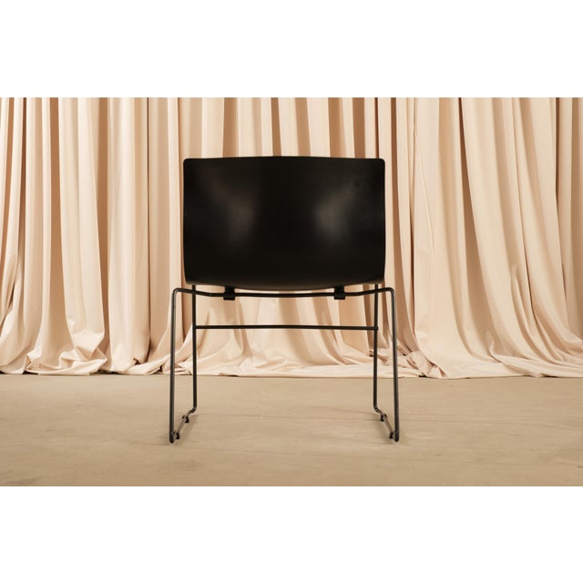 1980s Vintage "Handkerchief" Stacking Chairs by Lella & Massimo Vignelli for Knoll Studio, Usa, 1985 — Set of 6 For Sale - Image 5 of 11