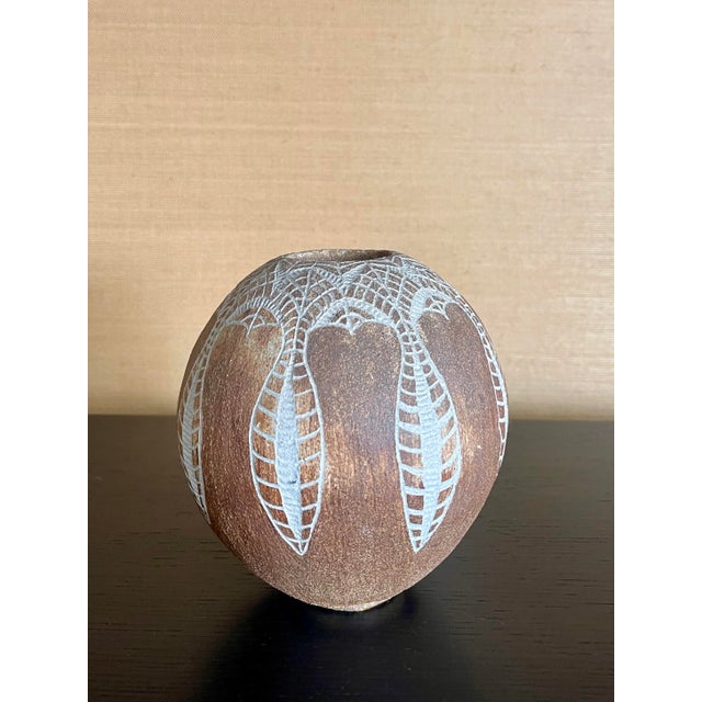 Vintage 1970's Organic Handmade Vase For Sale In Los Angeles - Image 6 of 7