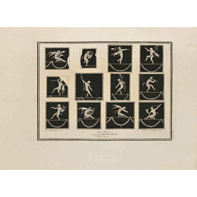 The Iconography of Pan, Fresco from "Antiquities of Herculaneum" is an etching on paper realized by Carlo Oraty in the...