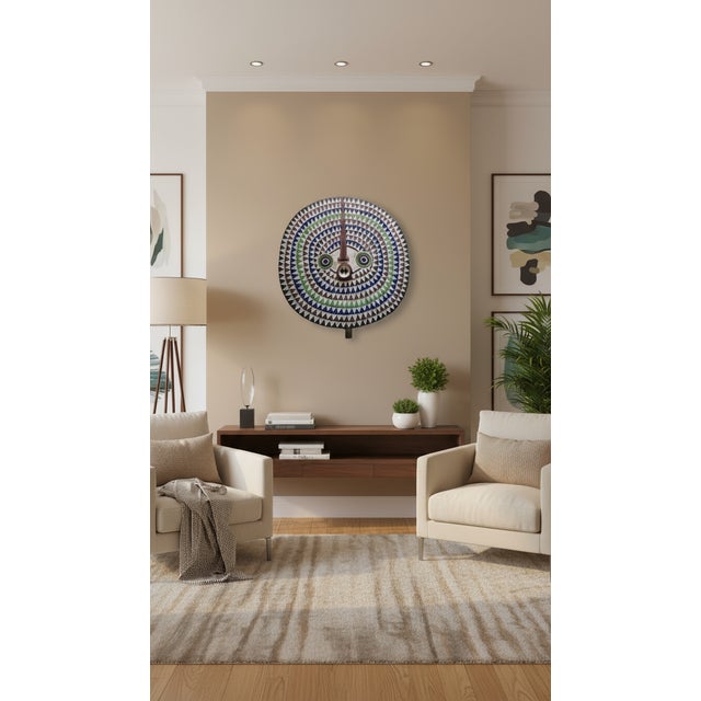 1920s Large Sun Mask Bwa, Burkina Faso, 1920s-1940s For Sale - Image 5 of 6