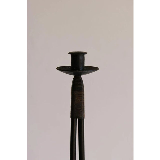 Large Wrought Iron Floor Candelabra, 1950s For Sale - Image 17 of 18