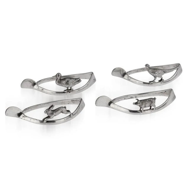 20th Century British Silver Lucky Animals Napkin Rings from Asprey, 1913, Set of 4 For Sale - Image 11 of 11