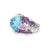 Blue Topaz Amethyst Cocktail Ring Sz 7 18k White Gold Flowers Vines Fine Jewelry For Sale - Image 4 of 7