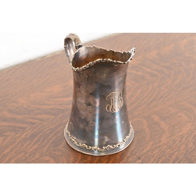 Late 19th Century Tiffany & Co. Antique Victorian Silverplate Repoussé Pitcher For Sale - Image 5 of 15