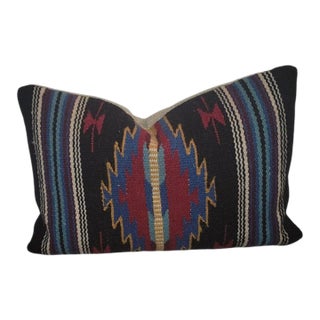 Wool Mexican Indian Weaving Pillow For Sale