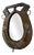 Brutalist Handcrafted Horse Mirror, 1950s For Sale