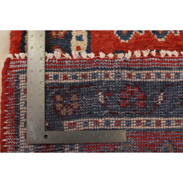 Mahal Runner 3’9” X 10′ Red Wool Vintage Tribal Hand-Knotted Oriental Rug For Sale - Image 13 of 13