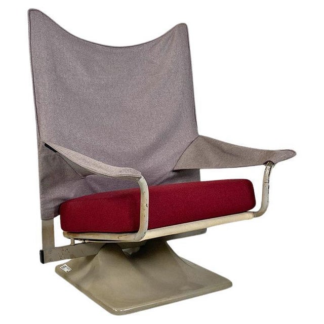 Italian AEO Armchair in Plastic and Fabric Steel by Paolo Deganello for Cassina, 1973 For Sale - Image 14 of 14