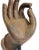 Folk Art Large Cast Bronze Buddha Hand Sculpture on Stand For Sale - Image 3 of 13