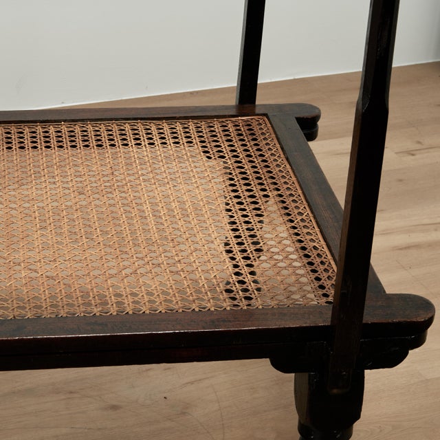 Antique British Colonial Caned Day Bed For Sale In West Palm - Image 6 of 18