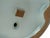 Joyful Laughing Buddha Light Celadon Robe Ceramic Coin Bat Ru Yi Figure For Sale - Image 12 of 13