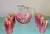 Vintage 1940's MacBeth - Evans Cranberry Lustre Pitcher W/ Gold Stripes , 6 GlassesMacbeth-Evans Cranberry Stain Glass Pitcher Gold Stripes - Set of 7 For Sale - Image 6 of 6