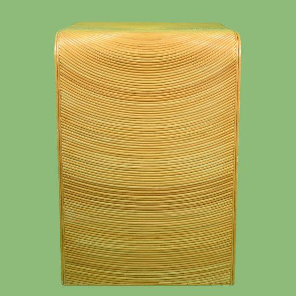 Hollywood Regency Late 20th Century Pencil Reed Crespi Style Nightstand For Sale - Image 3 of 6