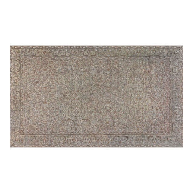 Fine Antique Indian Amritsar Handwoven Wool Rug For Sale