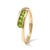 Natural Peridot Channel Set Bypass Ring - Gemstone Wrap Birthstone Ring Us 7 For Sale - Image 6 of 6