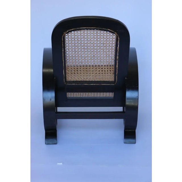 1920s Vintage Teak Wood Chair For Sale - Image 4 of 10