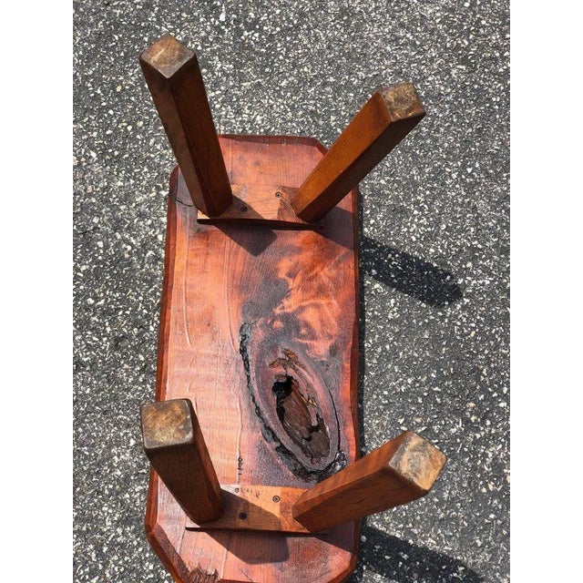 Mid-Century Modern Live Edge Bench or Table For Sale - Image 9 of 12