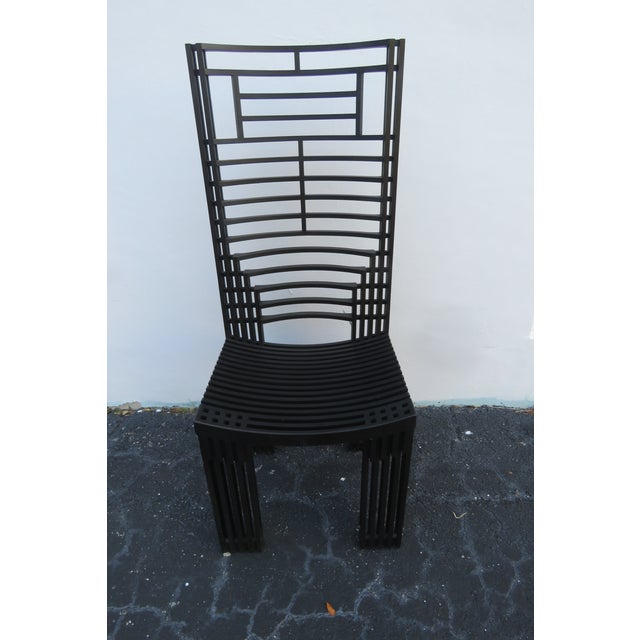 Miguel Rodrigo Mazure Black Bermont Dining Chairs Set of Eight 6224 For Sale - Image 4 of 18
