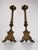Italian Baroque Style Church Candlesticks in Gilt Bronze, Set of 2 For Sale - Image 14 of 17