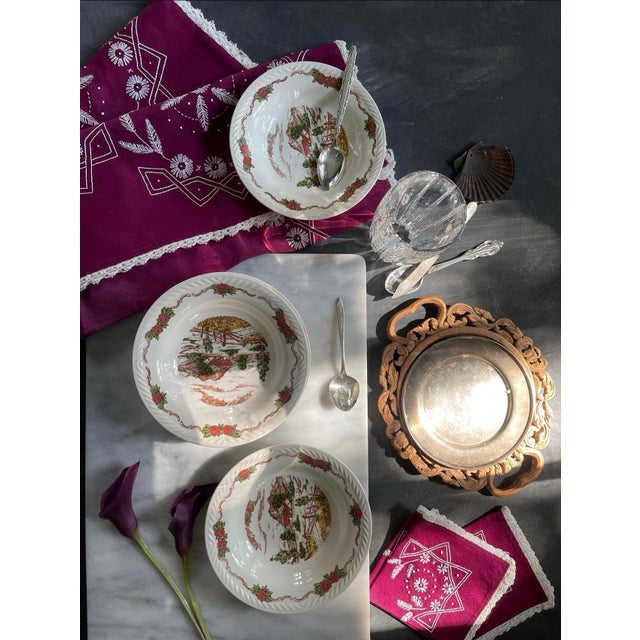 1940s 1940s Norwegian Figgjo Flint 6.75” Bowls - Set of Seven (7) For Sale - Image 5 of 10