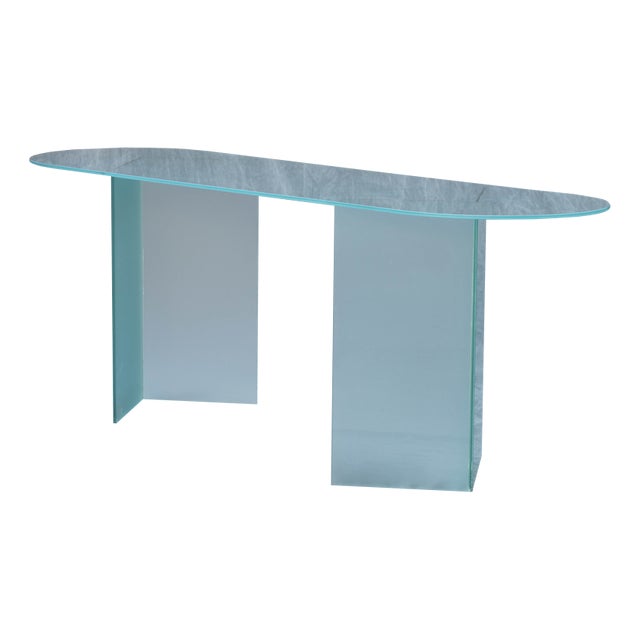 Italian Table in Crystal from Fontana Arte For Sale