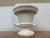 Late 20th Century Double Handle Trophy Urn/Pedestal Vase, White For Sale - Image 5 of 12