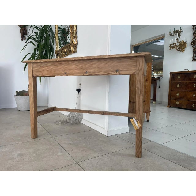 Vintage Wooden Dining Table For Sale - Image 4 of 12