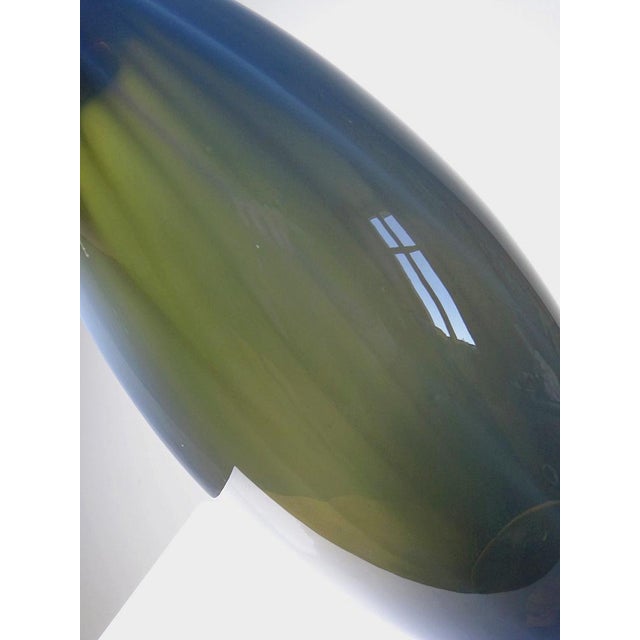 Vintage Murano Smoked Glass Vases Lined with Opaline Glass, 1980s, Set of 2 For Sale - Image 9 of 18