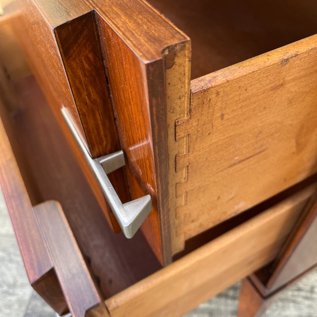 Refinished Mid-Century Modern3 Drawer Dresser by Basic White Furniture Inc. Circa 1960s. For Sale - Image 9 of 18
