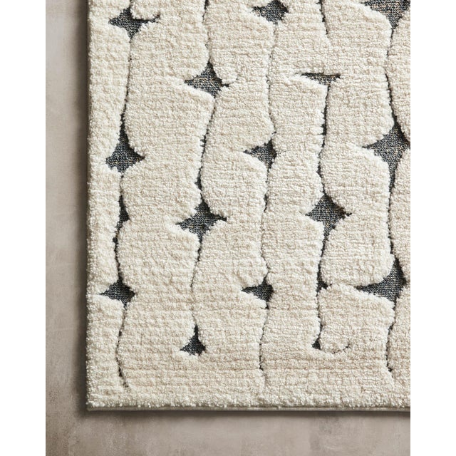 Loloi Rugs Loloi II Hagen Rug, White / Navy - 3'-7" x 5'-7" For Sale - Image 4 of 6