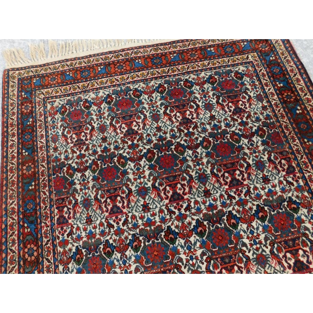 Textile 1930s Antique Persian Rug. 3'6"x 5' For Sale - Image 7 of 13
