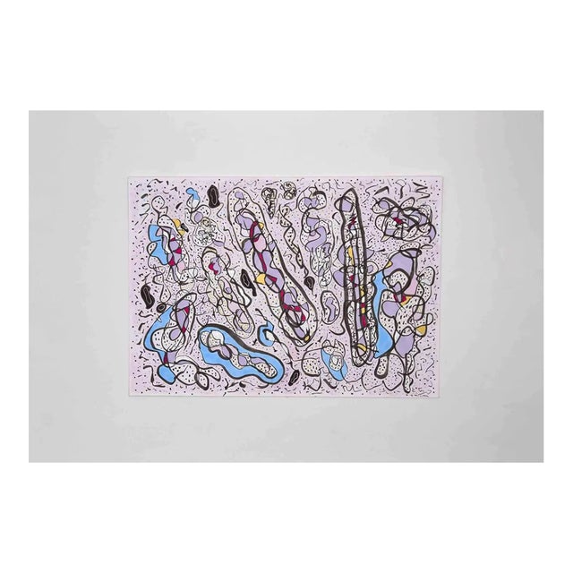 Maurizio Gracceva, Composition, Original India Ink and Watercolor, 2010 For Sale