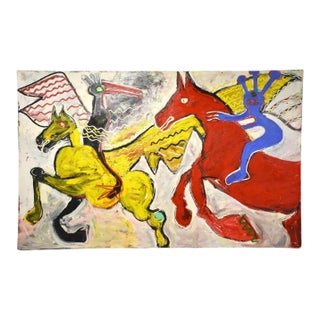 Peter Diem Large 10’x9’ Impressionist Painting, Attributed For Sale