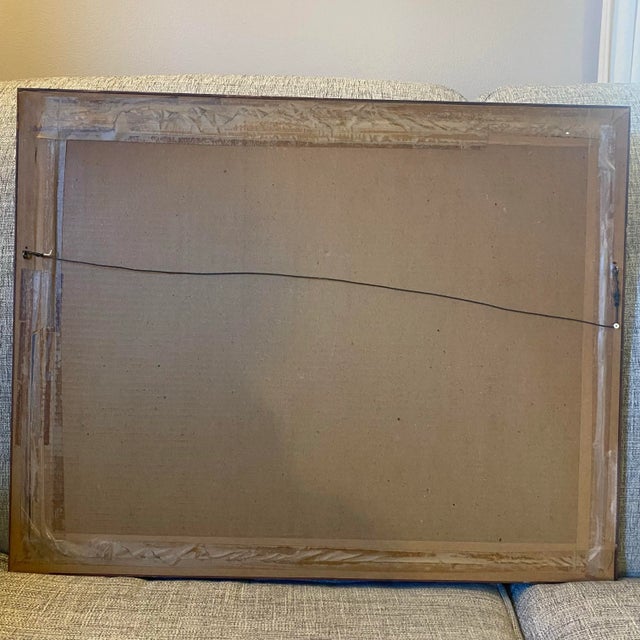 Vintage Mid-Century Landscape Watercolor Lake Scene Framed Wall Art Signed W Dixon For Sale In Cleveland - Image 6 of 12