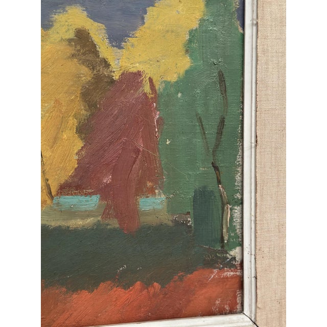 Rune Pettersson, Abstract Landscape, 1950s, Oil Painting on Canvas, Framed For Sale - Image 11 of 13