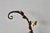 Mid 20th Century Italian Gilded Tole Porcelain Yellow Roses Leaf Vine Marble Base Table Accent Lamp Vintage Mid-Century For Sale - Image 5 of 17