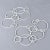 Set of 3 White Metal Circles Modern Abstract Wall Art Sculptures For Sale - Image 12 of 15