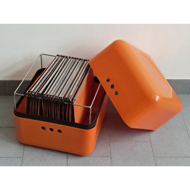 Space Age File Storage Cube Box in Plastic by Jean Garçon for Formag, 1970s For Sale - Image 6 of 13