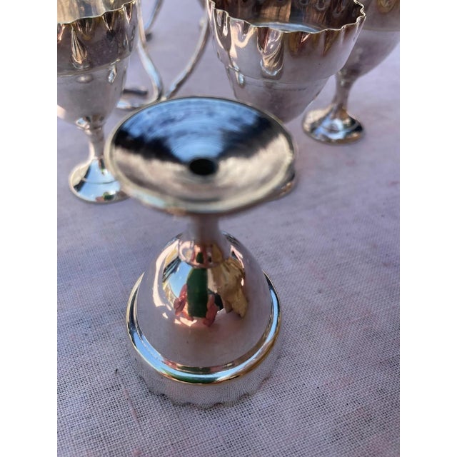 Egg Cup Stands by Mappin and Webb, Set of 5 For Sale - Image 5 of 8