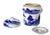 Ceramid blue and white covered jar, probably for tea, or possibly a ginger jar, we believe made in Japan, or China. The...