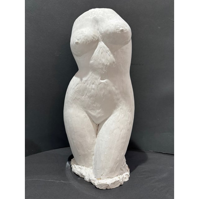 Mid-Century Modern Mid 20th Century Larry Mohr Signed Figurative Sculpture – Plaster Modern Abstract Nude For Sale - Image 3 of 11
