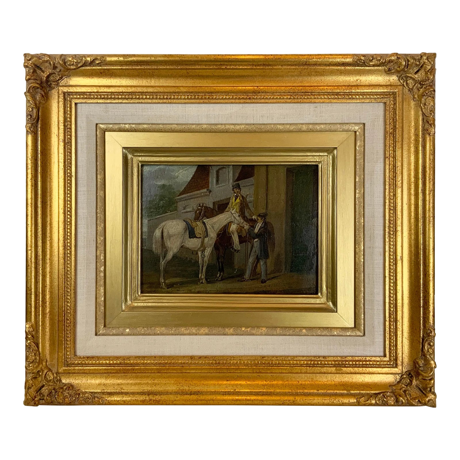 19th Century James Kerr Lawson Oil on Board Painting, Framed | Chairish