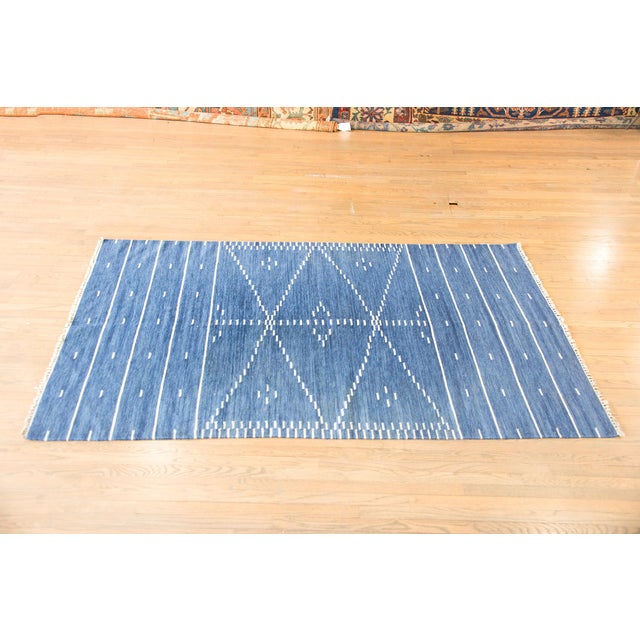Vintage Indian Kilim Rug For Sale In Chicago - Image 6 of 15
