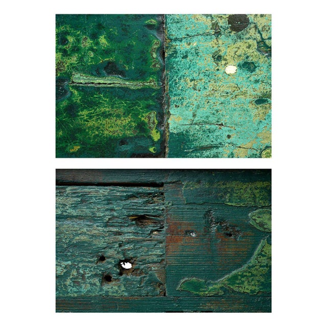 Skated Wooden Work Table, 1940s For Sale - Image 6 of 9