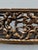 Chestnut Large Ornate Vintage Hand-Carved & Gilded Indian Wood Mirror or Picture Frame For Sale - Image 8 of 9